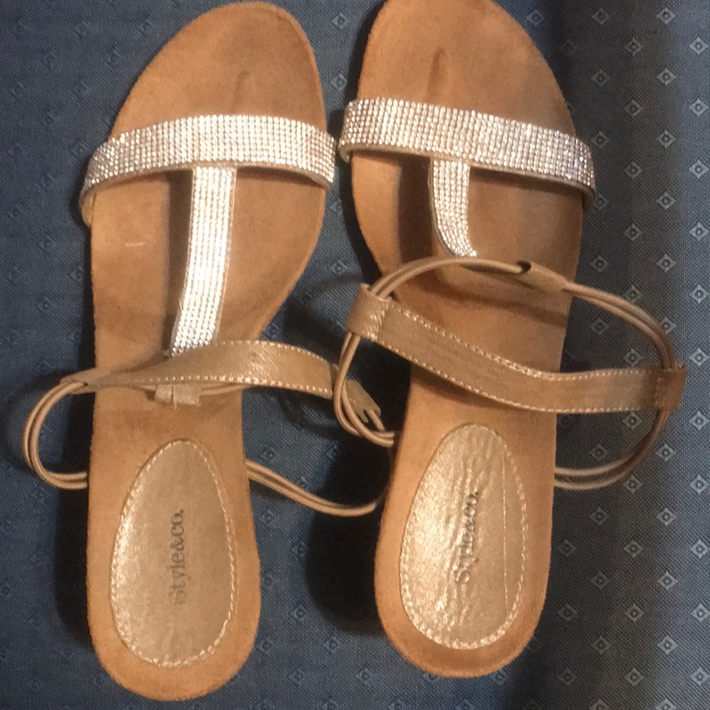 Sparkle studded wedges
